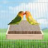Papiervogel Wellensittich Schredder Kauspielzeug Mit Kork Papagei Sitzstangen Plattformen Conure Futterspielzeug Kleinvögel Käfigzubehör