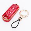 Gold Edge Tpu 4 Buttons Shell Fob Holder Bag Remote Car Key Case Cover For Mazda Cx-7 Cx-9 Axela Atenza 2 3 5 6 7 Cx-3 Cx-4 Cx-5