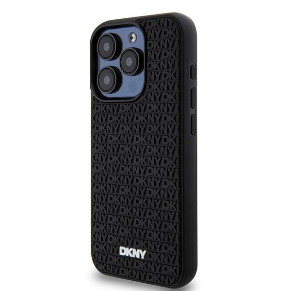 Dkny Dkhcp15L3Drpwk Iphone 15 Pro6.1 Czarny/Black Hardcase 3D Rubber Repeat Pattern