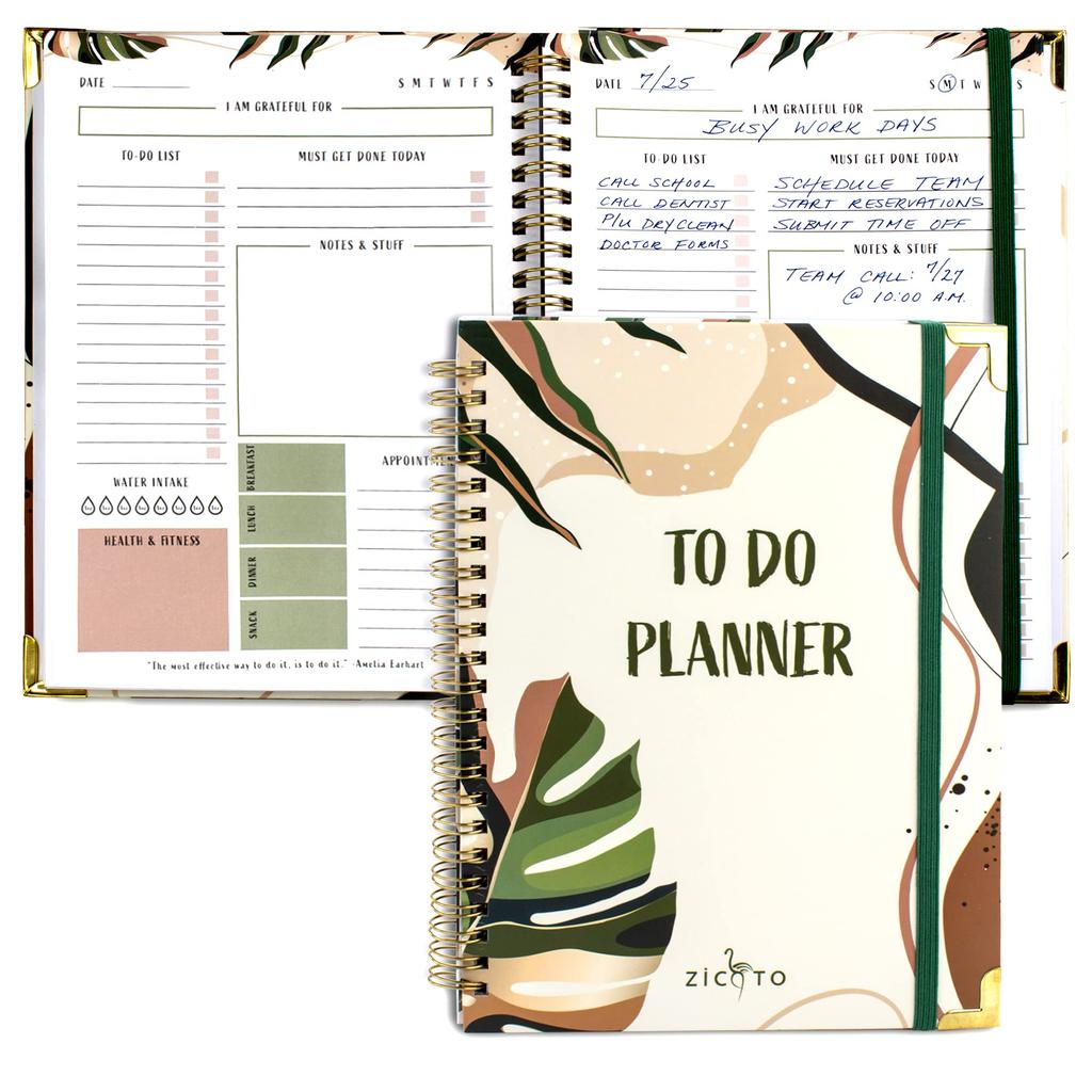 Simple List Notebook Beautiful Daily Easily Organize Tasks and Increase Productivity To-Do - Planner,