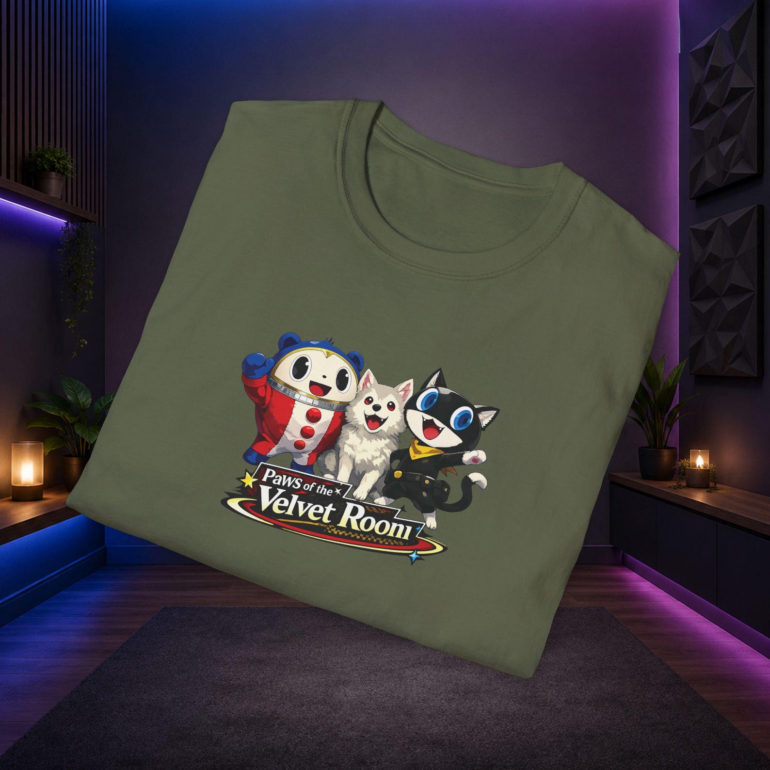 Persona: Paws of the Velvet Room, Adult & Youth T-Shirt 100