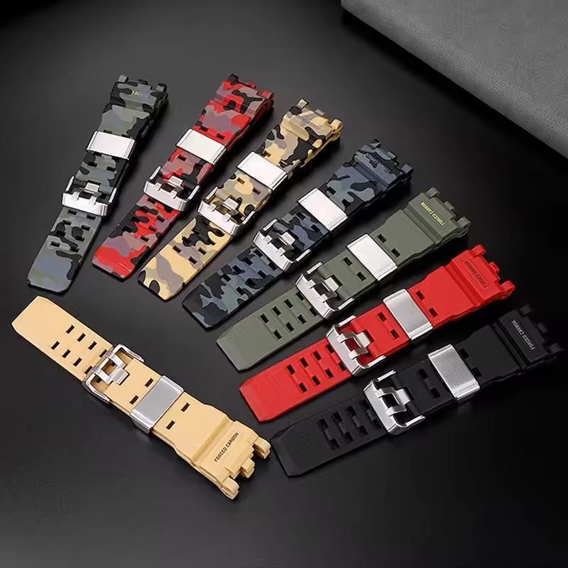 Cinturino per Orologio Per G-SHOCK Casio Uomo Seconda Generazione Big Mud King Modificato GWG2000 GWG-2000 GWG-2040 Cinghie in Gomma Resina