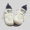 Bell Glacier Blue German Training Shoes Dopamine Mesh High-value Casual Shoes Double Lace-Up Round Head Solid Color Single Shoes
