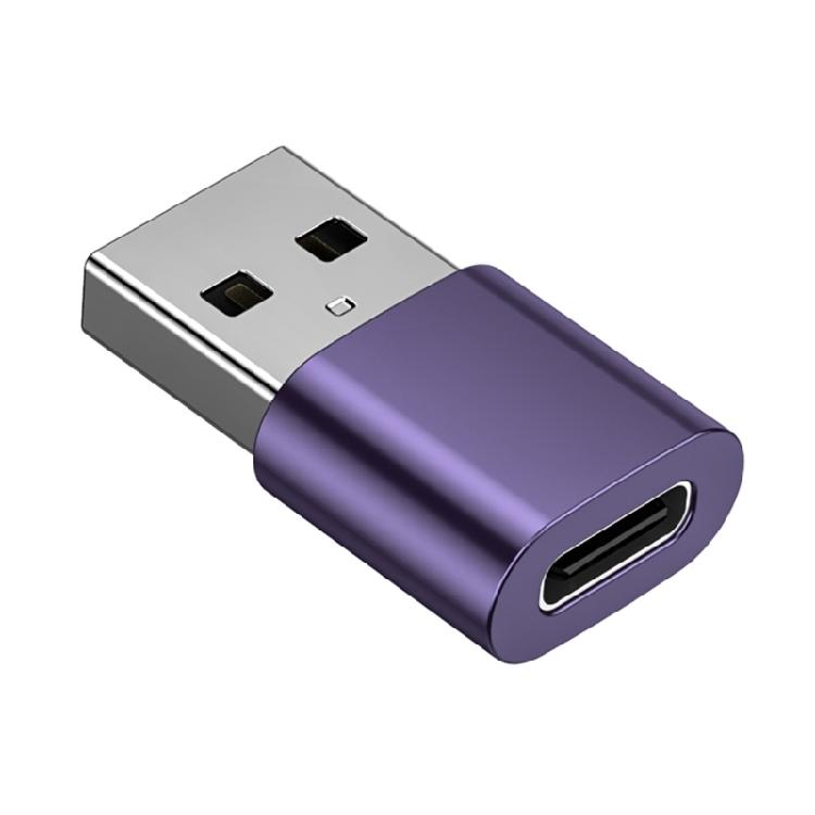 

OTG USB Type C Adapter Instantly Device Connection Fast Data Sync Between Smartphones Laptops Storage Drive фіолетовий