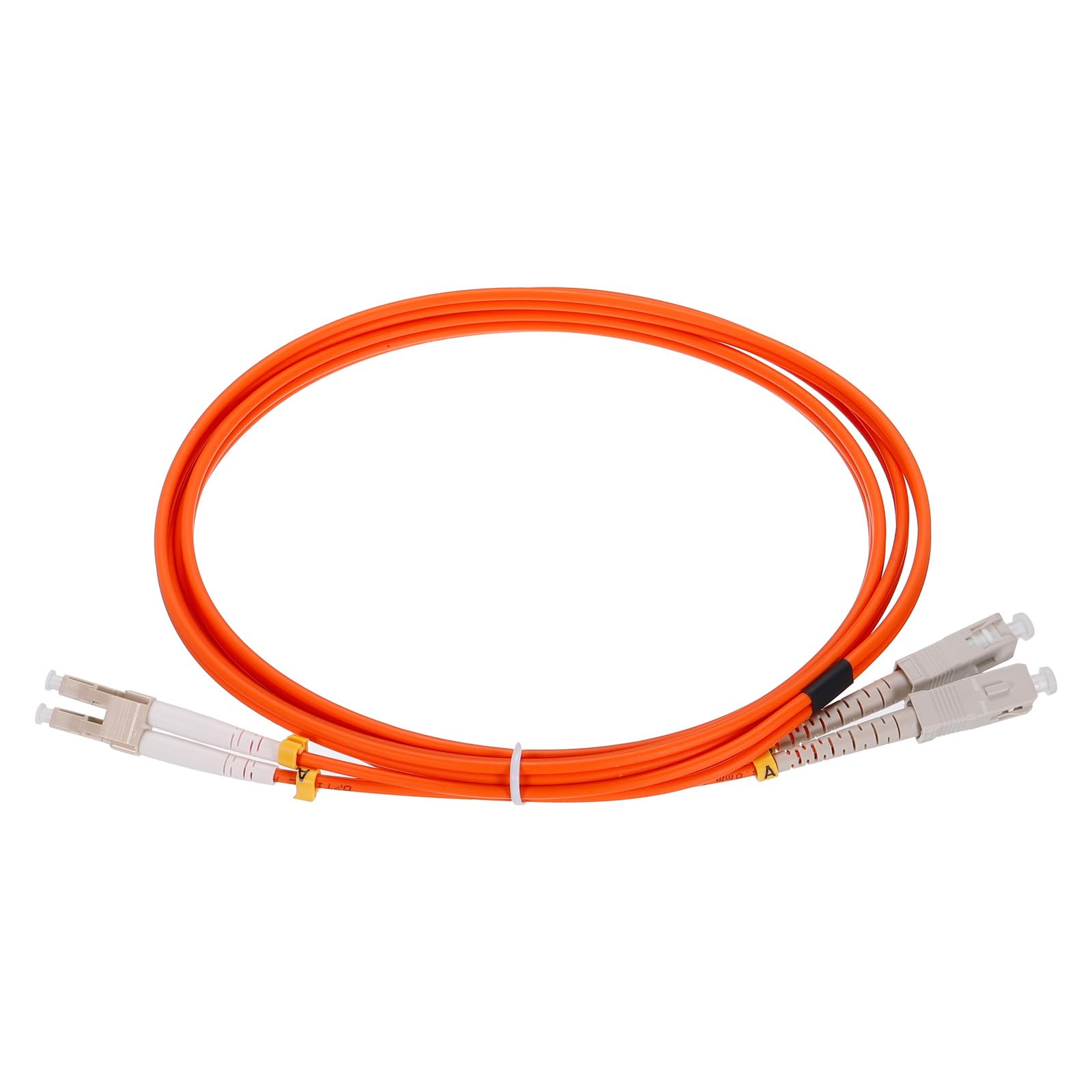 

uxcell Fiber Patch Multimode Duplex OM1 LSZH Fiber Optic Jumper for Network Transceivers and 1 Piece Cable, LC-SC Instrumentation, Orange, 2M,