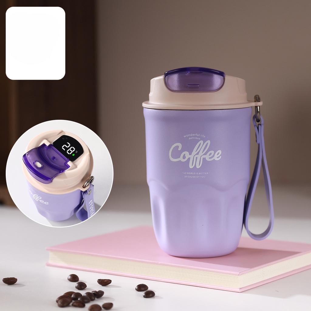 Intelligent Temperature Measuring Hand To Improve The Value of Mug 316 Stainless Steel Coffee Cup Household Heat-resistant Portable Water Cup
