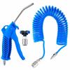 Truck Air Blower Pneumatic Air Blower with 5-meter Spiral Hose Airbrush Cleaning Kit for Truck,4*6mm,Blue