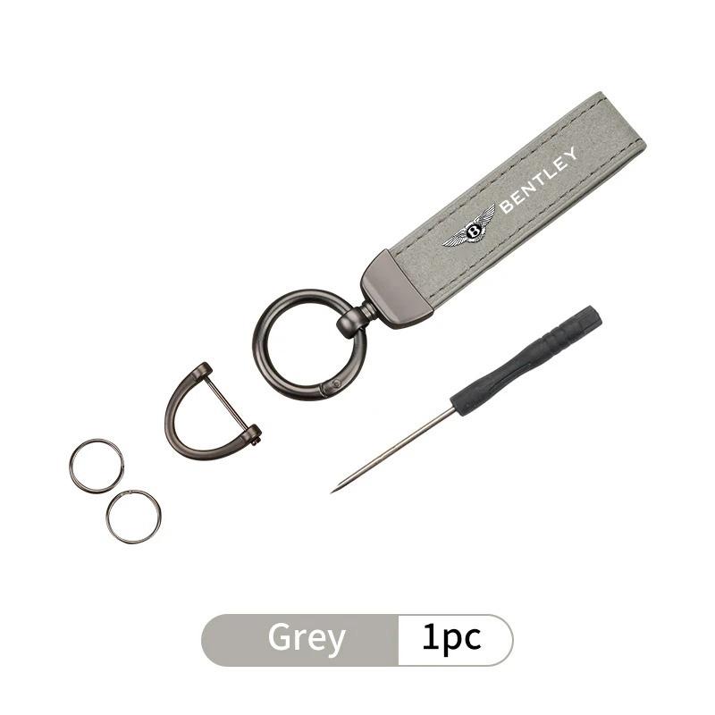 Suede Car Keychain Keyring Luxury Key Chains Anti-loss Pendant For Bentley Continental GT MULLINER Bentayga Flying Hurtling Spur