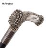 Silver Resin Eagle Tree Root Head Walking Cane Fashion Decorative Steel Stick Gentleman Elegant Cosplay Cane Knob Crosier 94cm