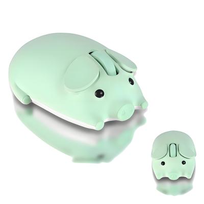 Rato Sem Fio com Personagem Duplo de Porco 1200 Inclui Instruções em Japonês Compatível com e Desktops Design, 2.4GHz Bluetooth, Modos, 3 Botões,