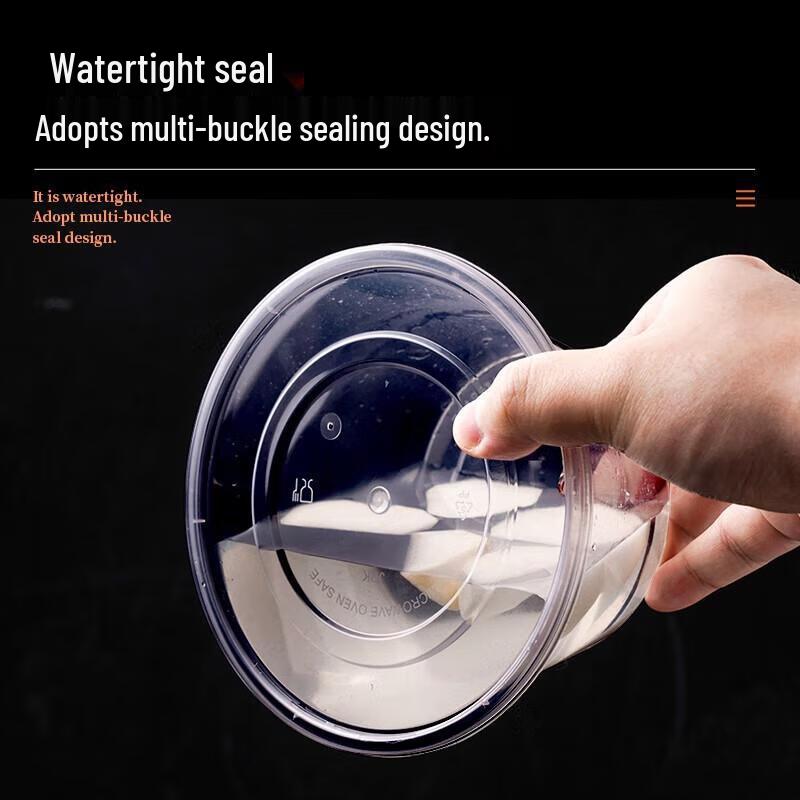 JINGRX Disposable Round Food Containers with Lids