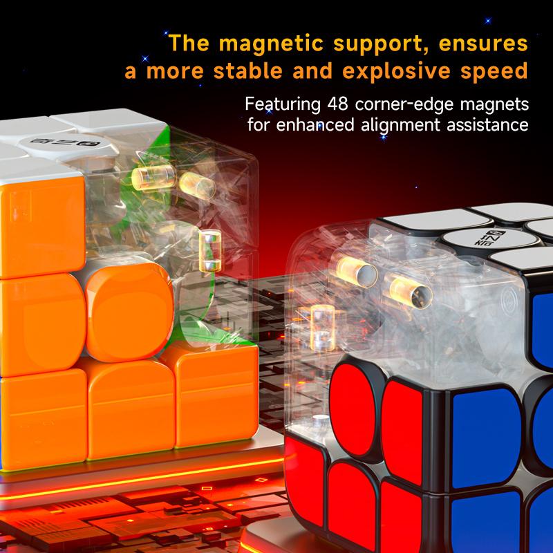Ai Smart Magnetic Magic Cube 3x3x3 Professional Speed Puzzle 3x3 3×3 Children Toy QY Speedcube Cubo Magic