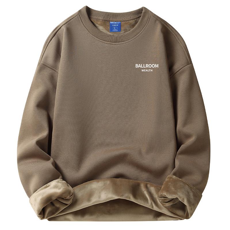 

Толстовка з капюшоном чоловіча весна, осінь і зима 420г, важка молодіжна кругла горловина, вільна повсякденна куртка з капюшоном 3XL [Recommended 160-90kg]