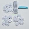 24TE 37Pieces Fondant Ribbon Cutter Wheel Roller Pastry Mold Dough Lattice Cutter 4 Different Gears Embosser Set Tool Kitchen