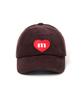 Makeuni Corduroy Heart Deep Ball Cap Brown