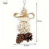 Funny Parrot Tongcao Ball Bird Chewing Toy Bird Supplies Parrot Relief  Decompression Puzzle Toy Rattan Ball Molar Bite Toys New