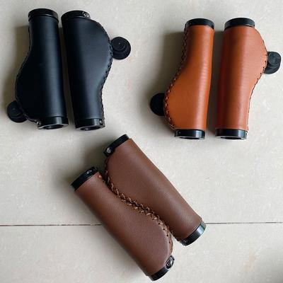 Bicycle Handle Bar Cover Dark Brown Imitation Leather Handlebar Cover Mountain Bike Microfibre Leather Comfortable Grip Accessor