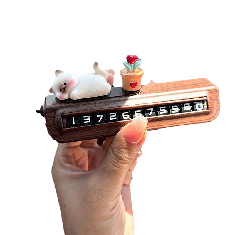 Temporary Parking Permit Car Phone Number Plate Lady Style Free Shipping Automobile Parts And Accessories