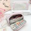 Multi Layer Large Capacity Pencil Pouch Pen Storage Case Kawaii Cute Stationary Bags School Supplies