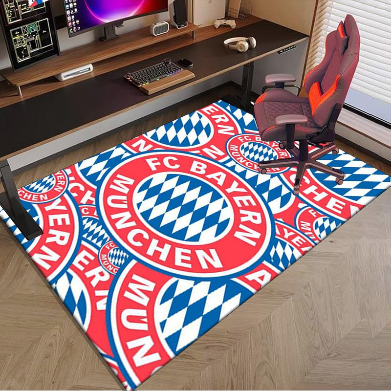 Munich FC Crest Printed Area Rug for Office, Chair Rug, Decorative Carpet Floor Mat, Large Size Fan gifts Christmas gifts