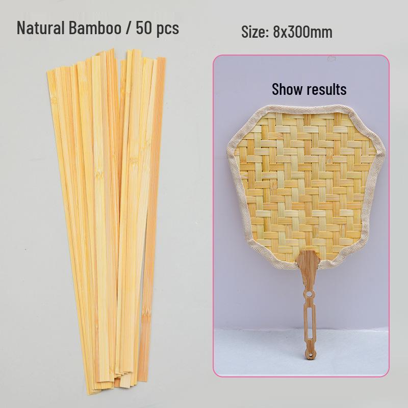 Handmade Gradient Dye Bamboo Weaving Strips for DIY Projects