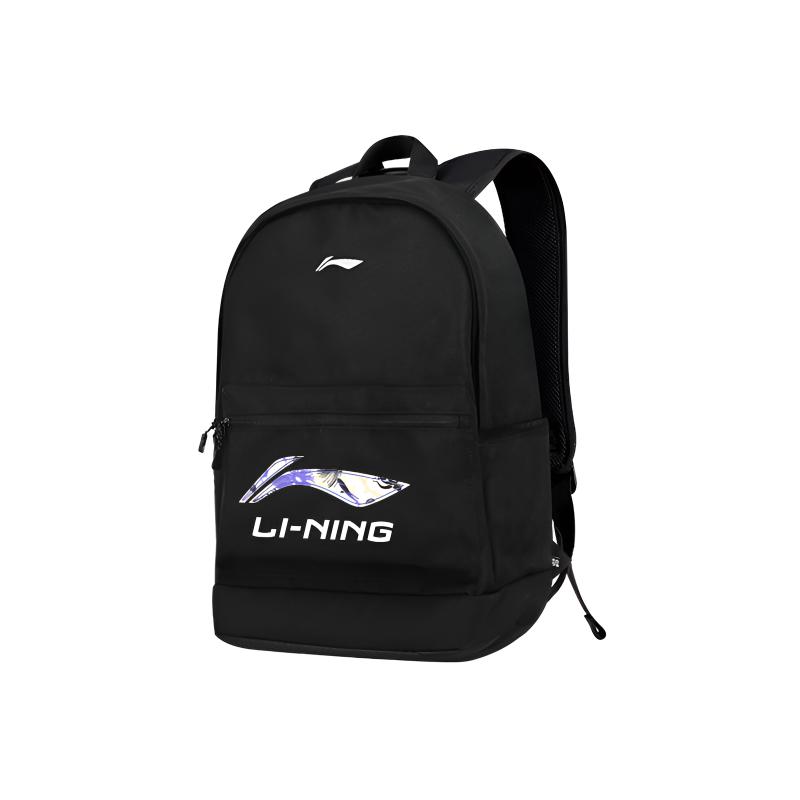 Li Ning Polyester Backpack Regular Unisex Black ABSV485-2