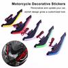 NEW Motorcycle Front Winglets 2X Stylish Aerodynamic Wing Spoiler With LED Dynamic Wing Sticker For Electric Bikes Motorcyc C7H9