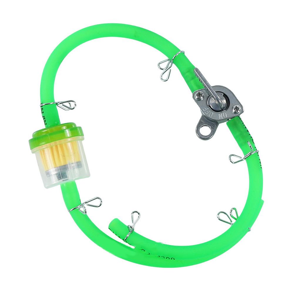 Motorcycle Dirt Bike ATV Scooter Fuel Tank Petcock Hose T 6MM Gasoline Filter On/Off Fuel + Valves Switch+Inner Line Fuel P C4J2