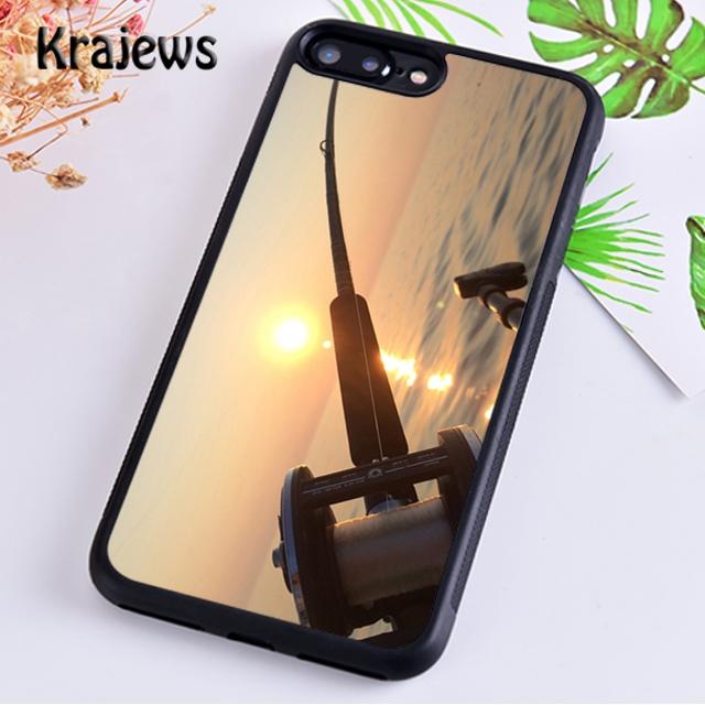 Krajews CARP FISHING RODS Soft Phone Case Cover For iPhone 17 Air 16 15 14 plus 11 12 13 pro max Plus coque Fundas