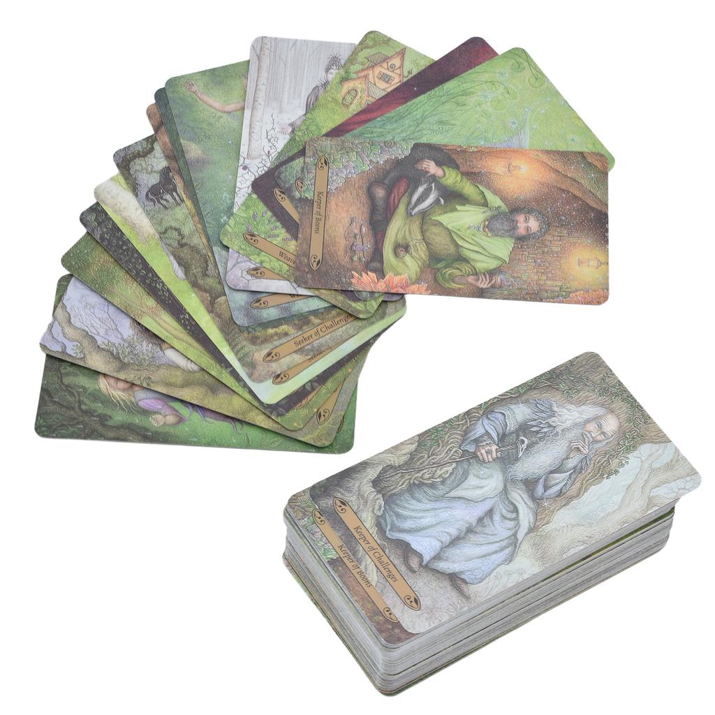 Wald der Verzauberung Tarotkarte 78 Decks Leichtes Mischen Wahrsagespiel Spielzeug für Enthusiasten