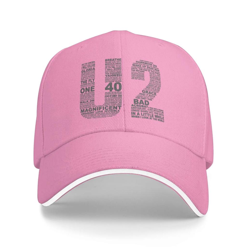 2 Vintage Rock Band Graphic Cap Baseball Cap Luxury Brand Fashionable Man Cap Birthday Caps Male Women's