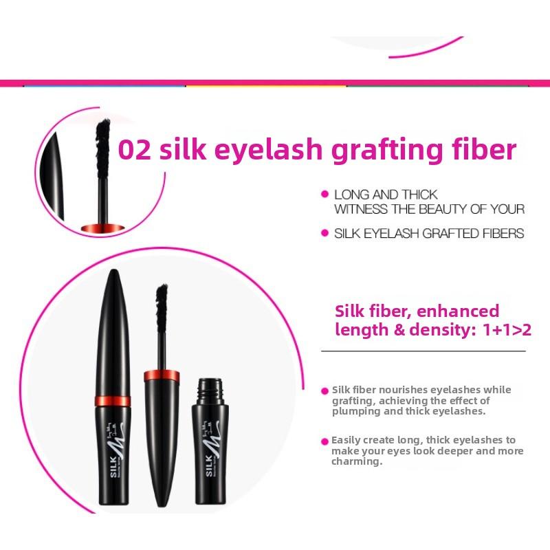 Fiber-Infused Mascara Set Volumizing & Smudge-Proof Lengthening & Lash Primer Cross-Border Cosmetics Long-Lasting & Hold