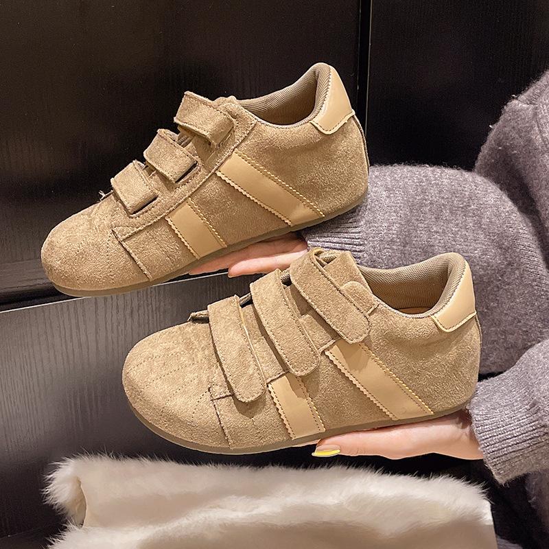 

Ретро женские новые туфли на плоской подошве с круглым носком, модные, универсальные, повседневные, одинарные туфли, уродливо-милые туфли с большой головой 35 хаки