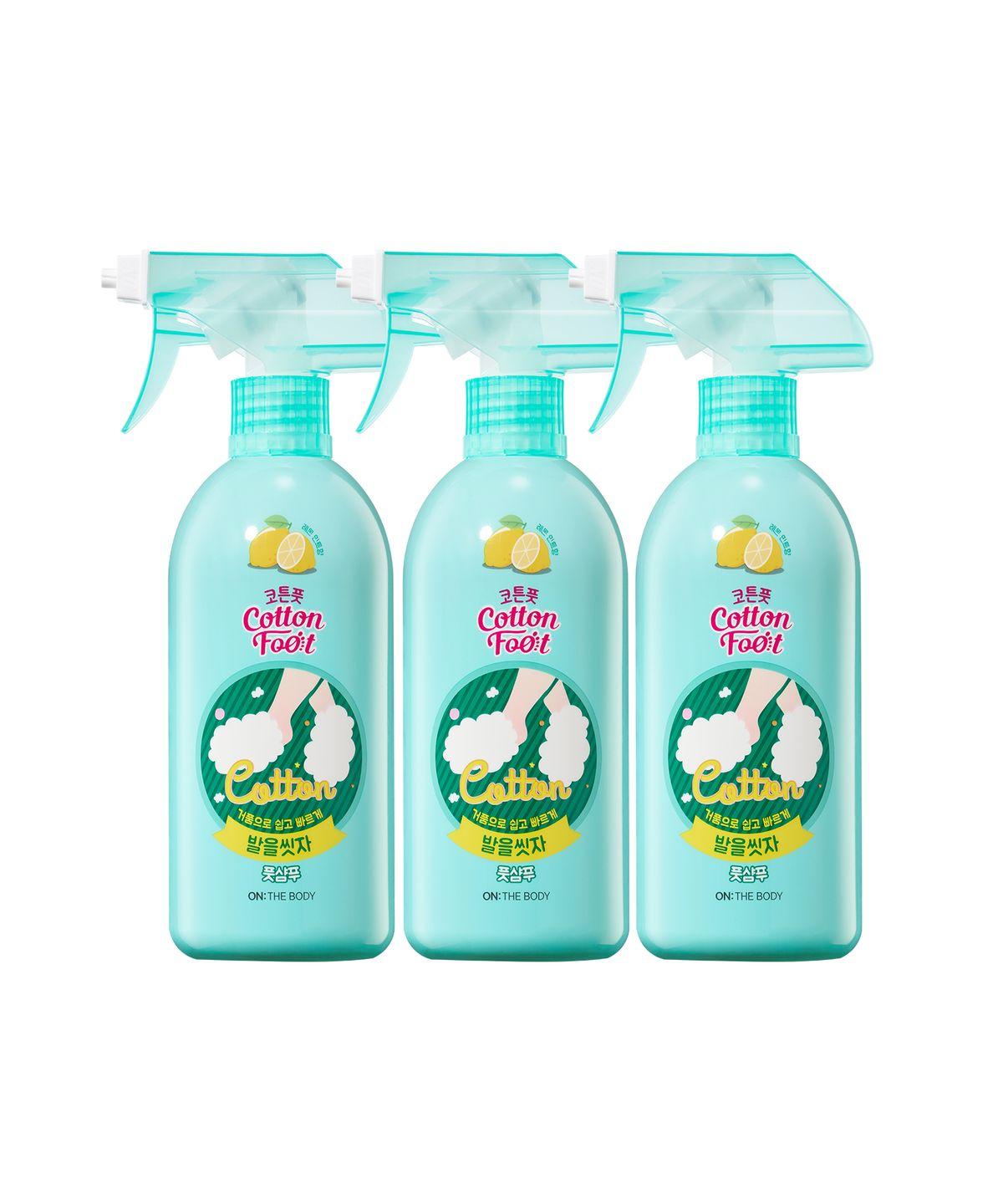 Cotton Foot Let s Wash Your Feet Foot Shampoo Lemon 385ml 3 bottles