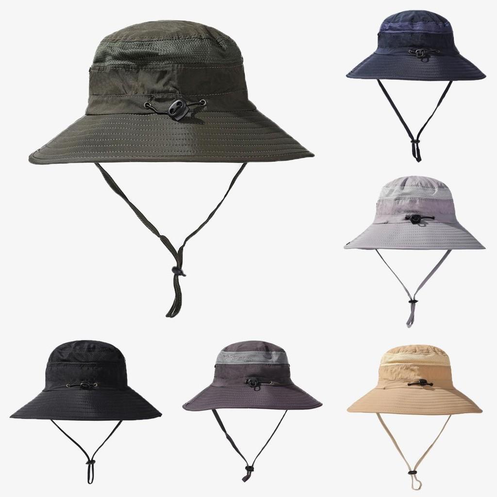 Style Versatile Hat Mens Breathable Sunshade Big Brim Fisherman Hatscaps