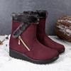 Neue Kältebeständige Warme Damen Schneestiefel Seitenkette Niedriger Absatz Lässige Damenschuhe Herbst Winter Einfache Bequeme Schuhe