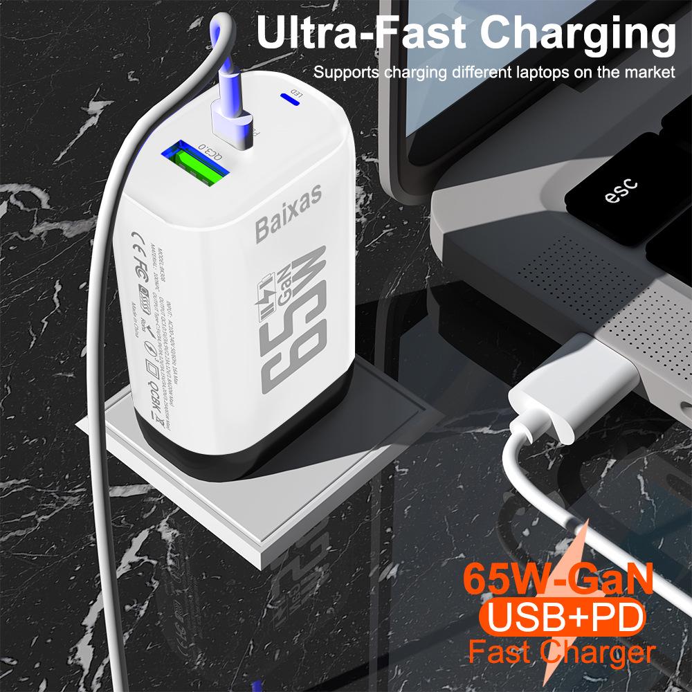 Six-Port QC3.0 30W Charger with EU/US/UK Plug for Fast Mobile Charging