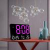 Large Screen Display LED Digital Wall Clock Temperature Display Remote Control Digital Alarm Clock 12/24H Format