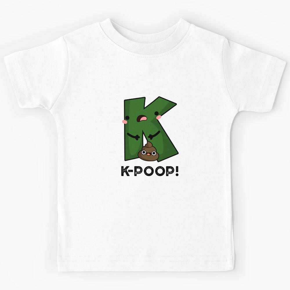 K-poop Funny K-pop Poo Puns Kids T-Shirt 160