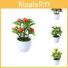 Simulated Lemon Plastic Peach Strawberry Fruit Tree Artificial Potted