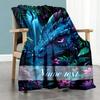 Waterfall Dragon Personalized Name Blanket Multi-purpose Personalized Blanket Soft & Cozy for Home Decor Office Chair Chair Bed