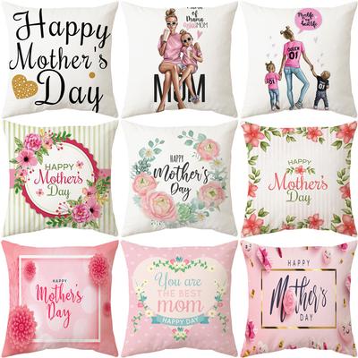 New Mother's Day Pillow Gift Text Love Print Pillow Cover Holiday Gift Cushion Cover Home Furnishings