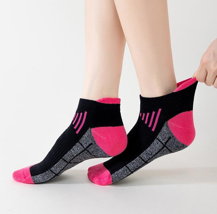 6 Pairs Women's Athletic Compression Socks - Low-Cut Airy Sweat-Absorbing Socks Ideal For Jogging & Outdoor Activities