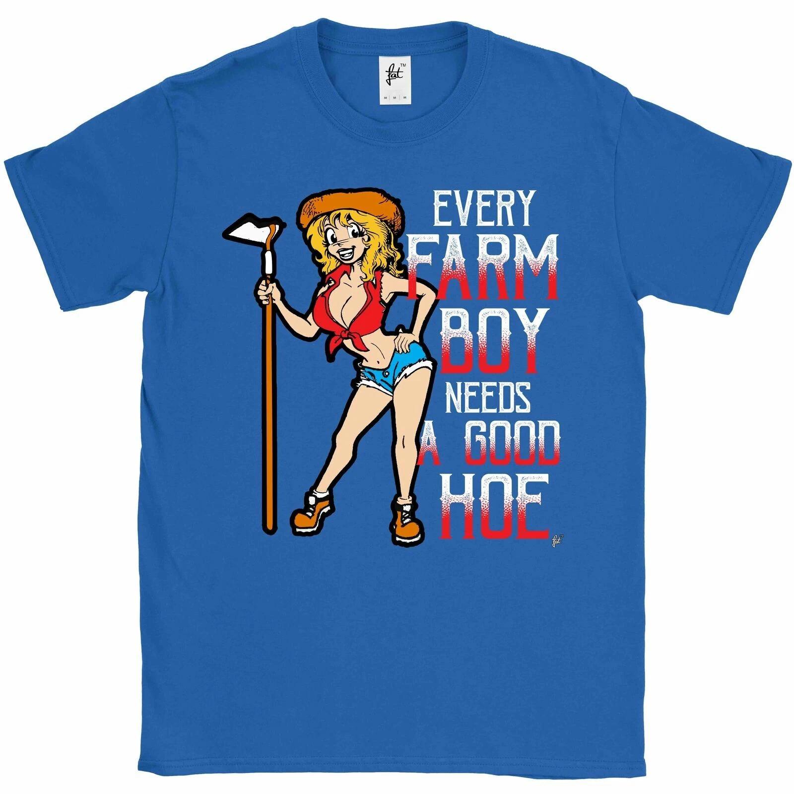 Every Farm Boy Needs A Good Hoe Sexy Farmer Mens T-Shirt XXXL
