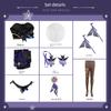 Genshin Impact Keqing's Ethereal Dance Cosplay Costume, Keqing's Ethereal Dance New Skin Same Style Cosplay Outfit Performance Costume