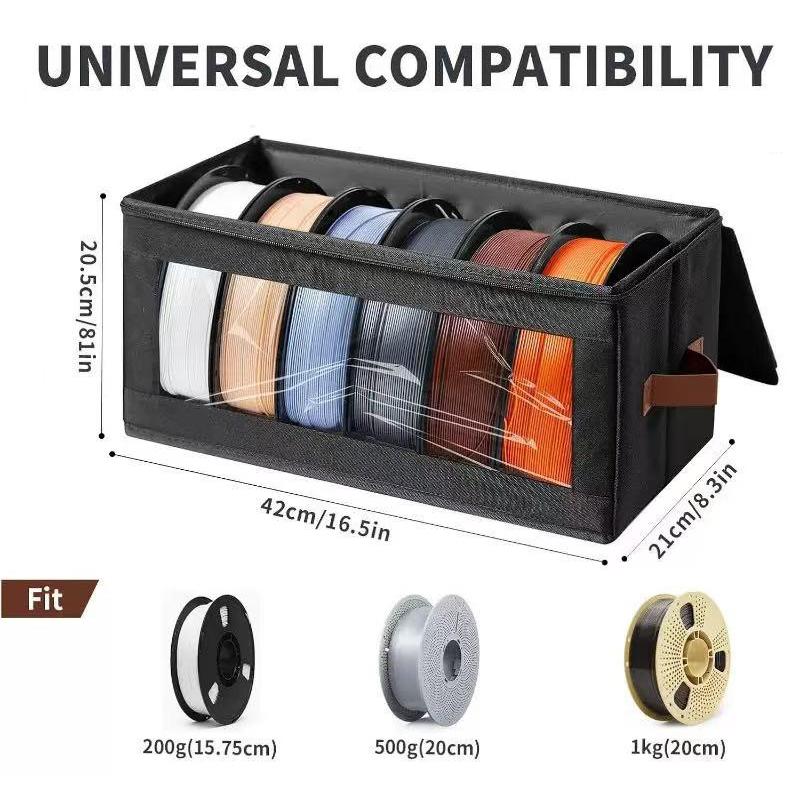 Filament Storage Box 3d Printer Filament Storage Containers Visual Foldable Dust-proof Holder Rack For Home, Office And Workshop