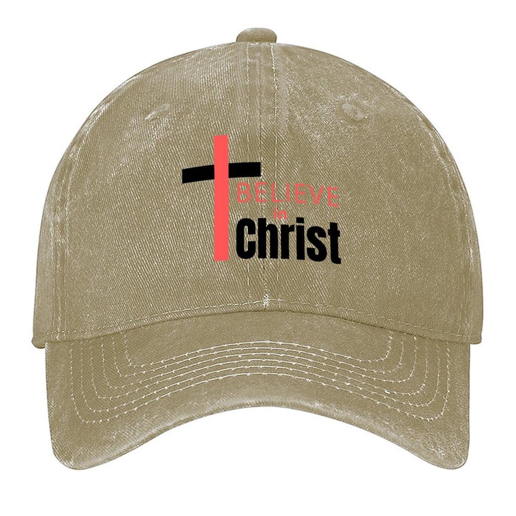 2026 Believe In Christ Baseball Cap Birthday Luxury Man Cap Men's Big Size Hat Male Hat Hats Woman Men's