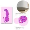 Leopard Leinwand Malerei Wand Kunst Nordic Abstrakte Poster Rosa Stil Sexy Lippen Augen Bilder Für Wohnzimmer Moderne Dekorative