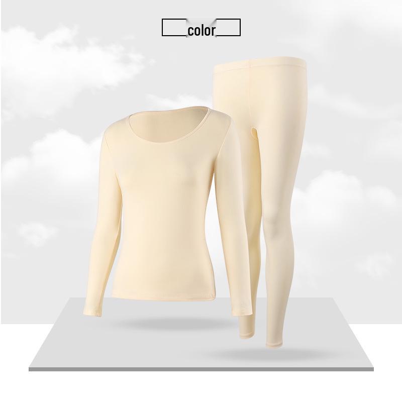 Men's Thickened Fleece-Lined Base Layer Underwear Set for Autumn