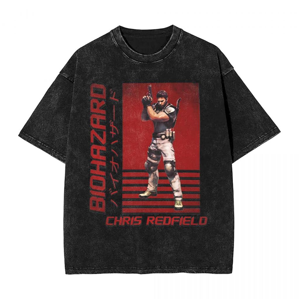 Nightmare Carousel T Shirt Residented Eviled Washed Oversized TShirt Cotton Summer Short Sleeve Tee Shirt Men Women Clothing
